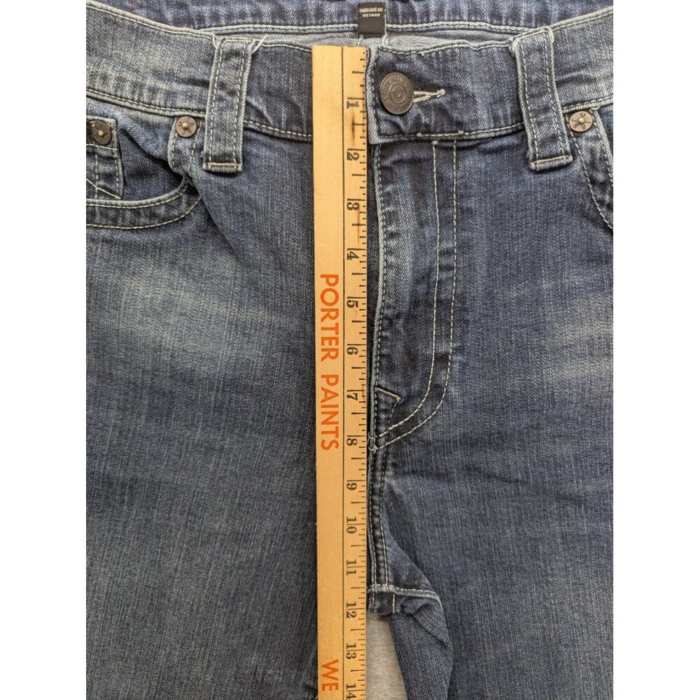 True Religion Danny Jeans Mens 38 Blue Tapered Leg Stretch Denim Casual - Picture 5 of 14